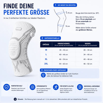 Kniebandage für Stabilität & Schmerzlinderung
