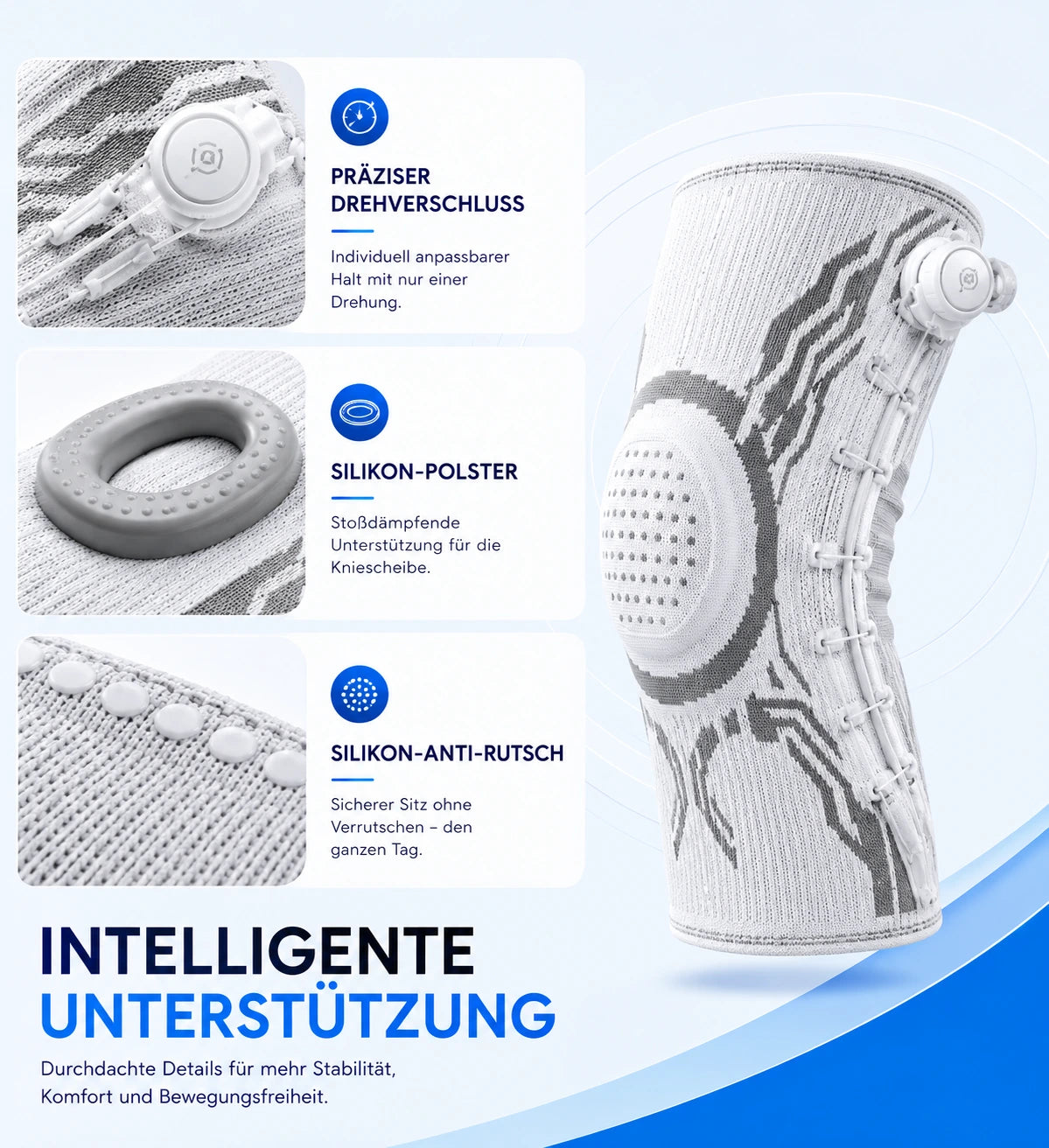 Kniebandage für Stabilität & Schmerzlinderung