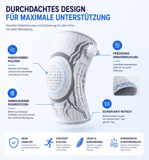 Kniebandage für Stabilität & Schmerzlinderung