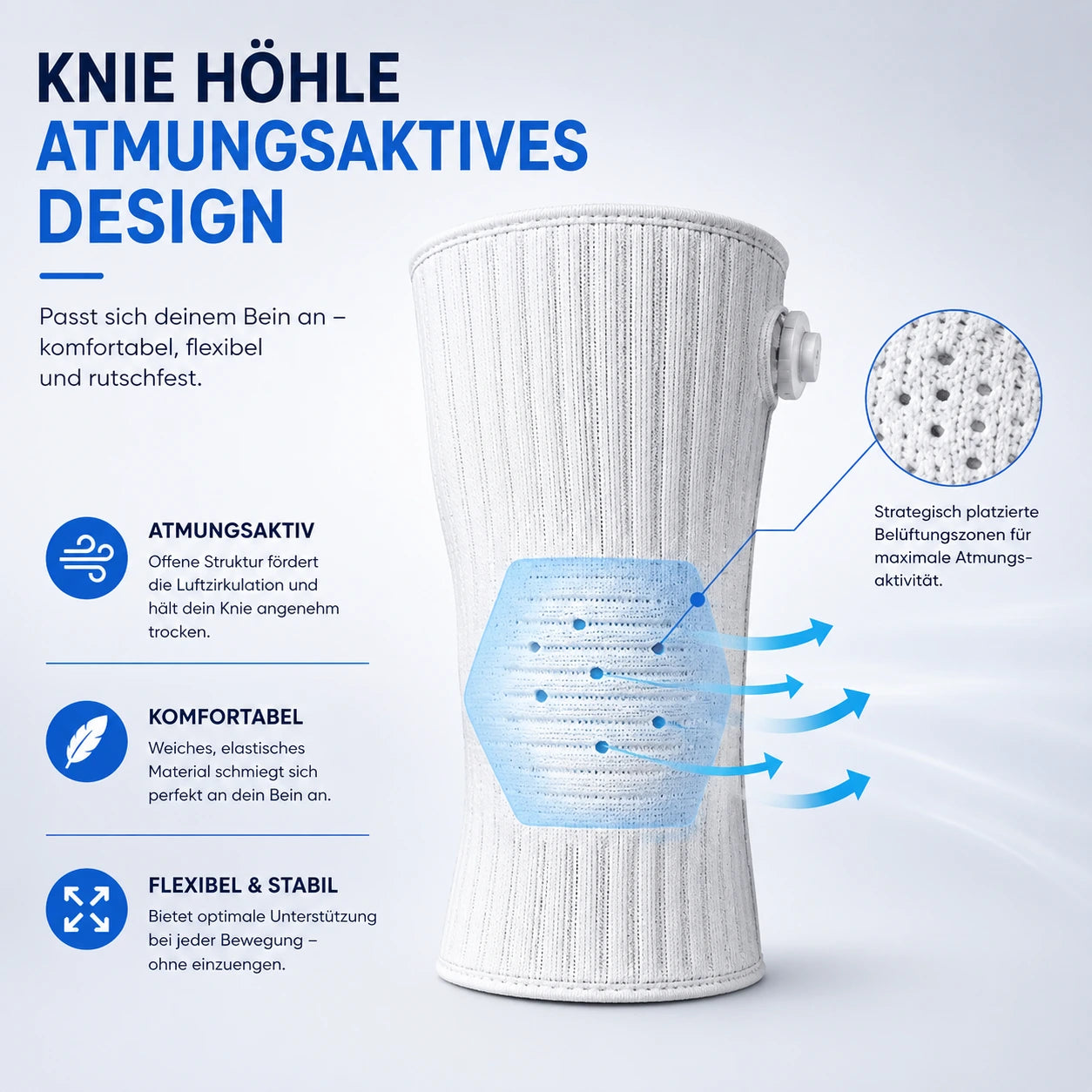 Kniebandage für Stabilität & Schmerzlinderung
